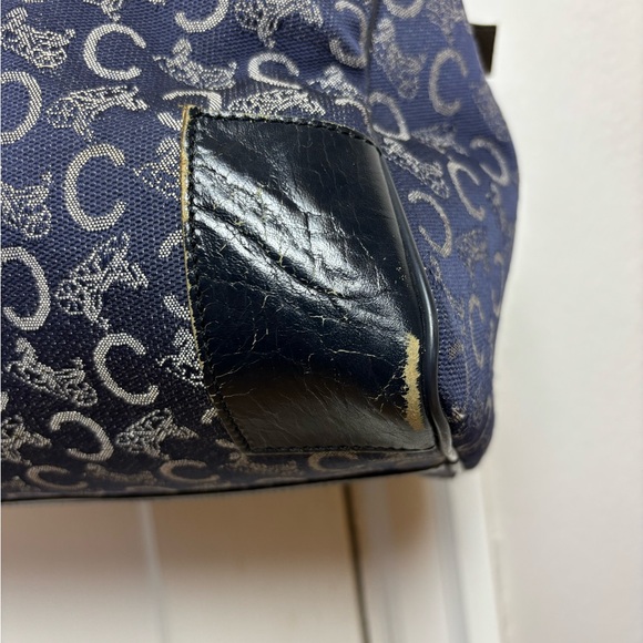Celine Navy and Black Patterned Tote - Picture 7 of 16